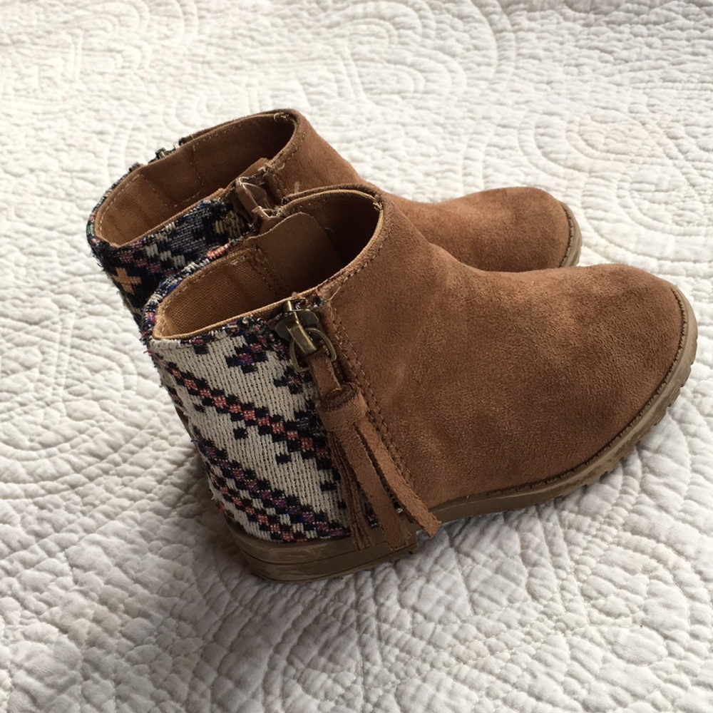 BTW Suede and canvas boots